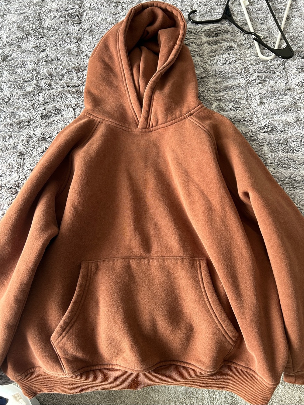 Amazon Women's Rust Brown Hoodie Sweatshirt